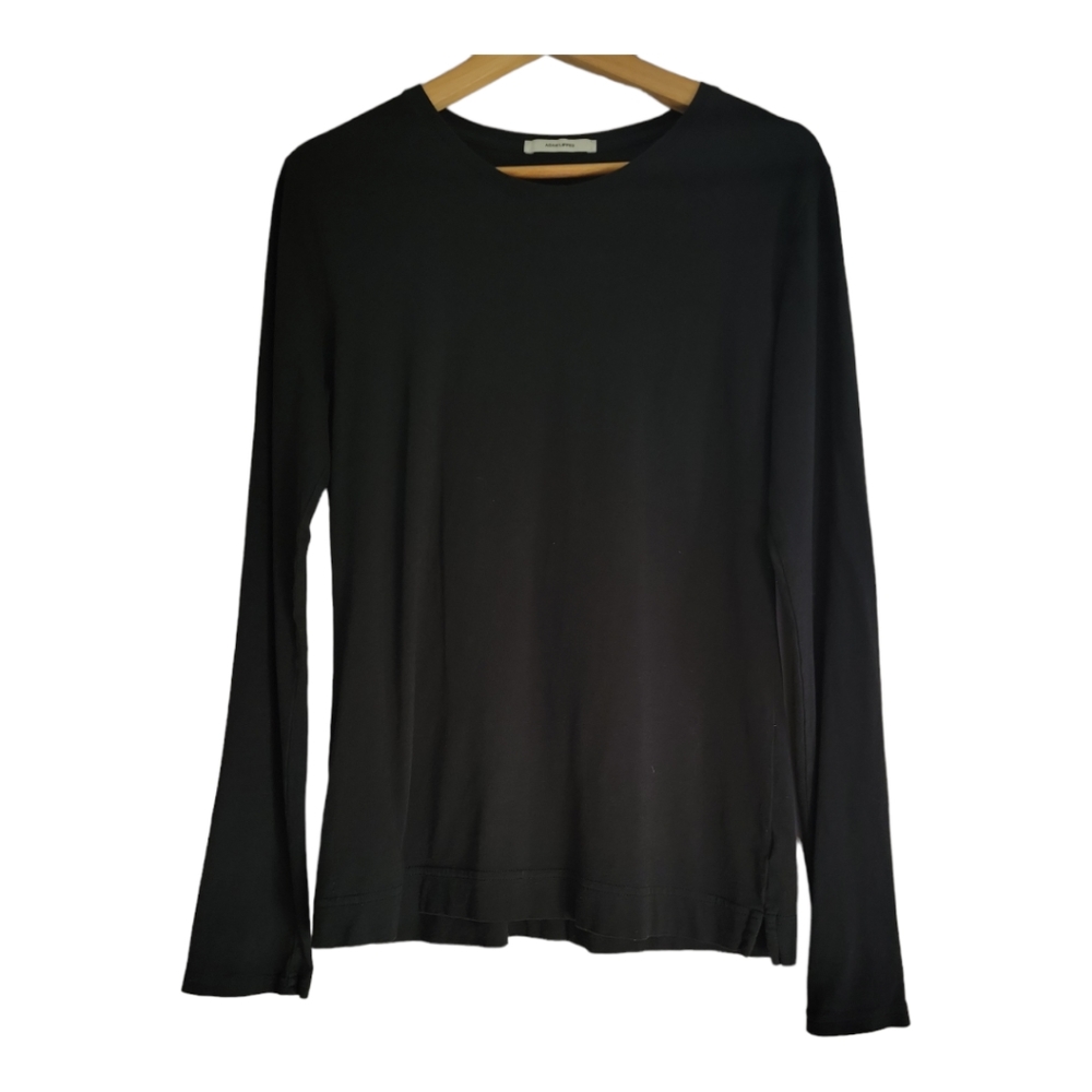Adam Lippes Black Long-sleeved Tee Size Medium